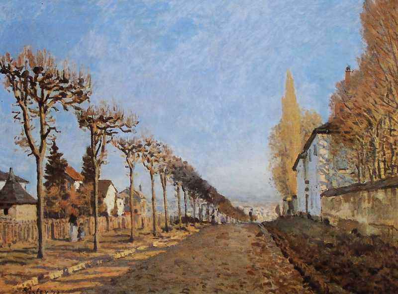 Alfred Sisley The lane of the Machine by Alfred Sisley in 1873 China oil painting art